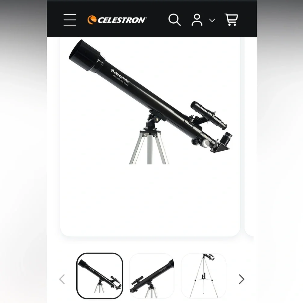 Like new Celestron PowerSeeker 50AZ Telescope